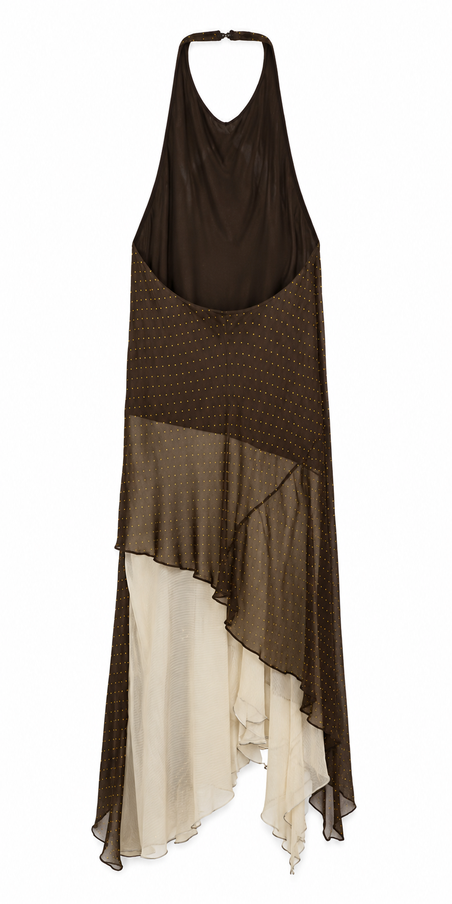 Vestido Asimétrico Sheer Chocolate