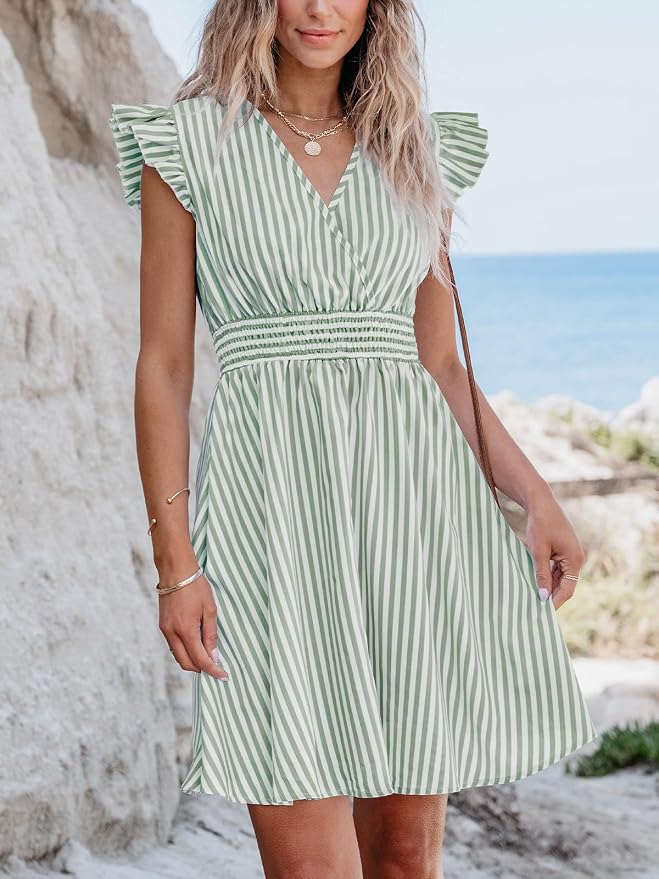 Vestido Siena Mini con Escote en V