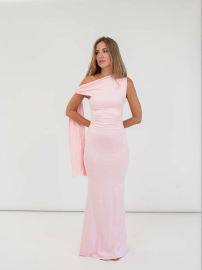 Vestido Annah Rosa Pálido - Martina Montes - imagen 6