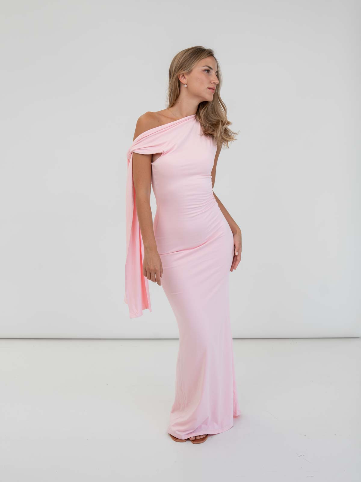 Vestido Annah Rosa Pálido - Martina Montes - imagen 5