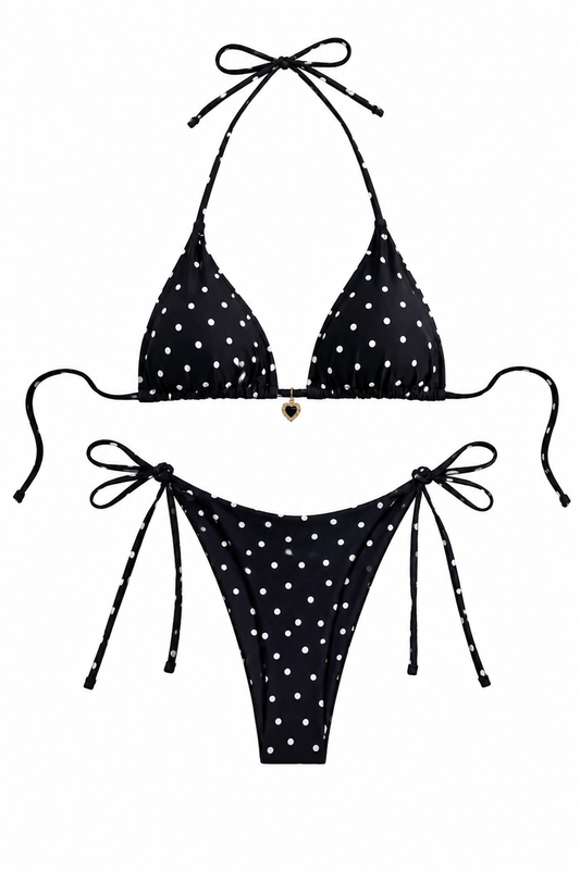 Bikini Polka Noir