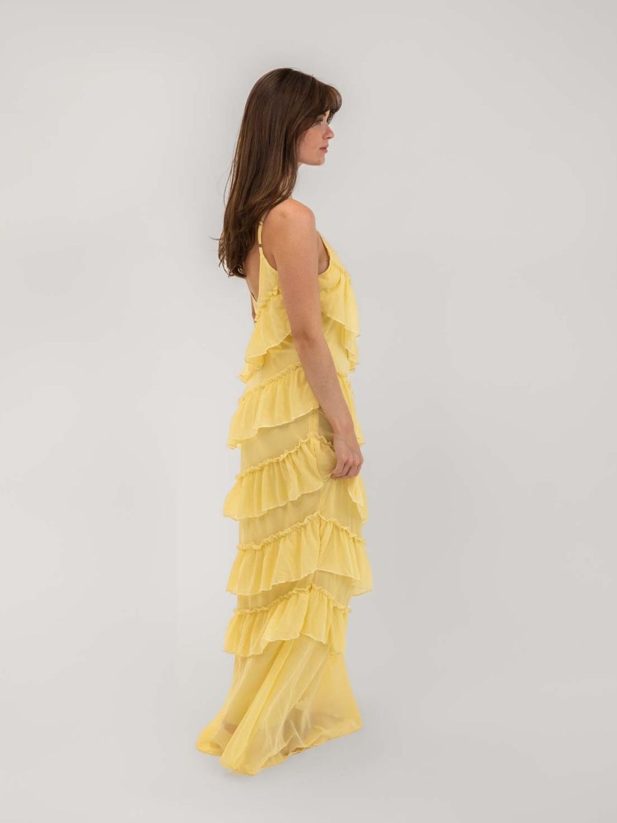 Vestido Rie Amarillo Limón - Martina Montes - imagen 3