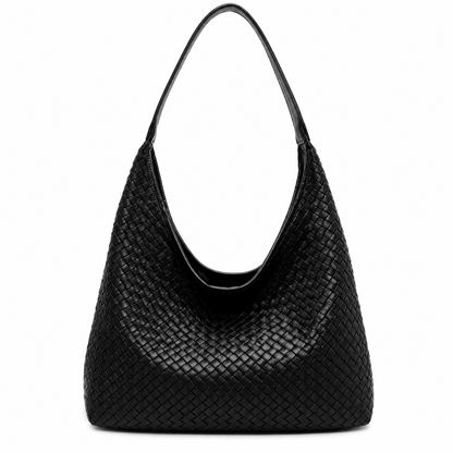 Bolso negro trenzado