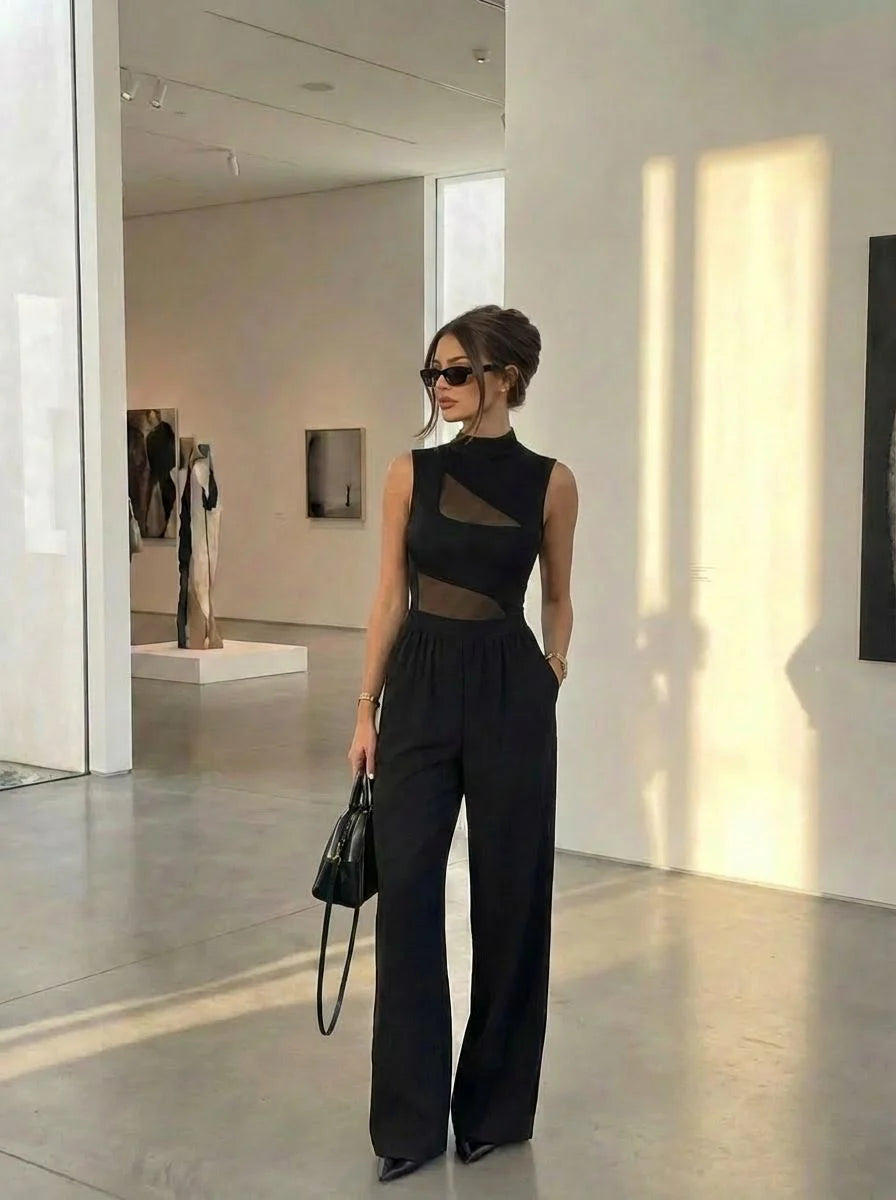 Mono Negro con Cuello Alto