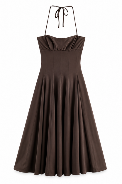 Vestido Halter Chocolate